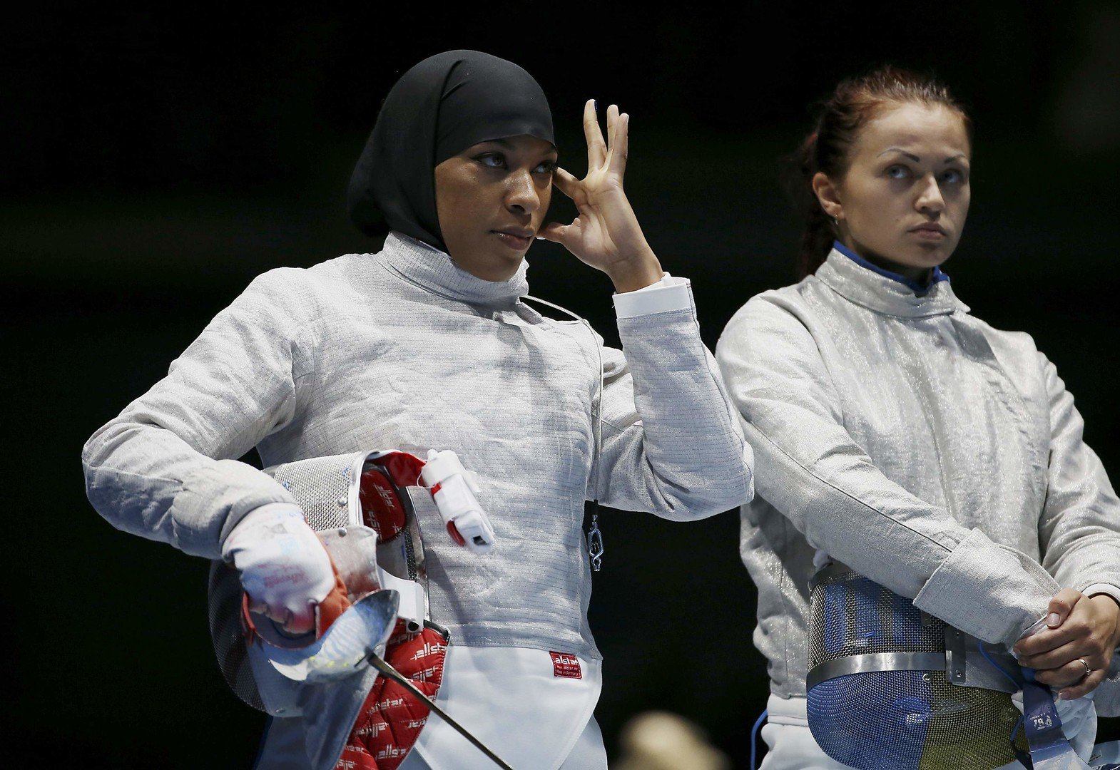 ابتهاج محمد أول أولمبية أمريكية محجبة .. (صور)