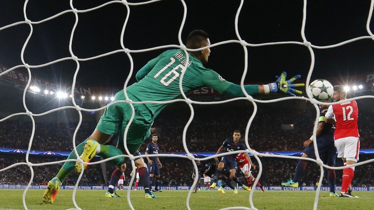  باريس سان جيرمان يتعادل مع أرسنال في أبطال أوروبا