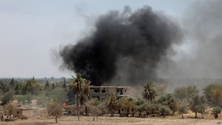 "داعش" يتلقى الدعم من الجو