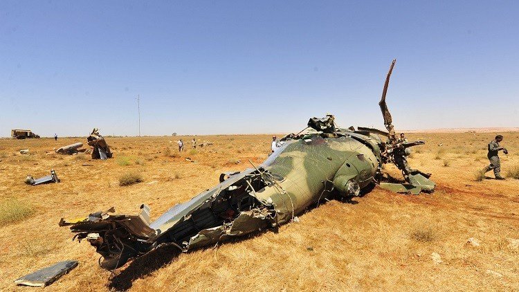 مقتل 5 أشخاص بينهم ضابط بتحطم مروحية في ليبيا