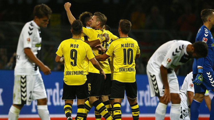 دورتموند يتجاوز محطة فرايبورغ بسهولة