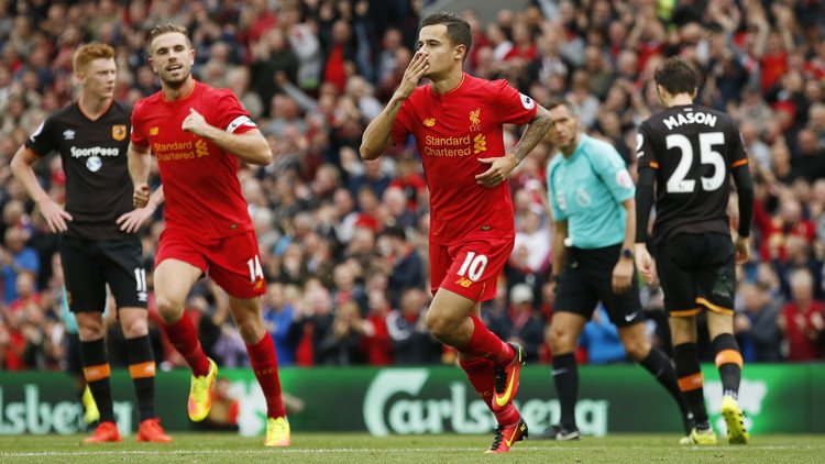 ليفربول يسحق ضيفه هال سيتي بخماسية