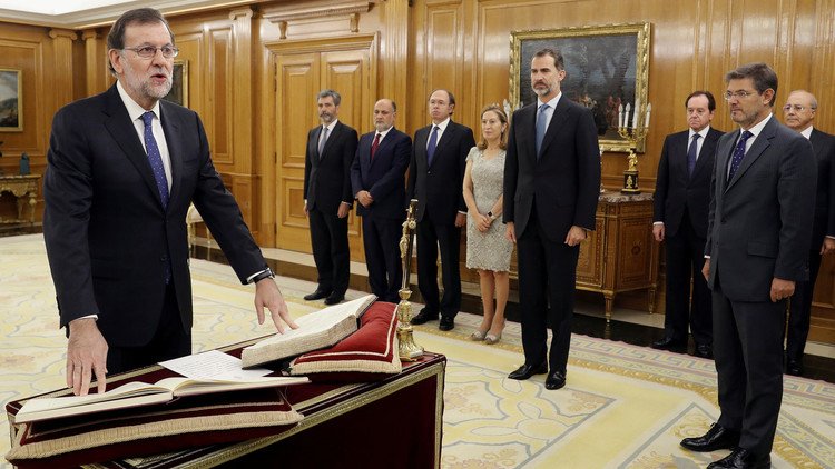 راخوي يؤدي اليمين رئيسا لوزراء إسبانيا