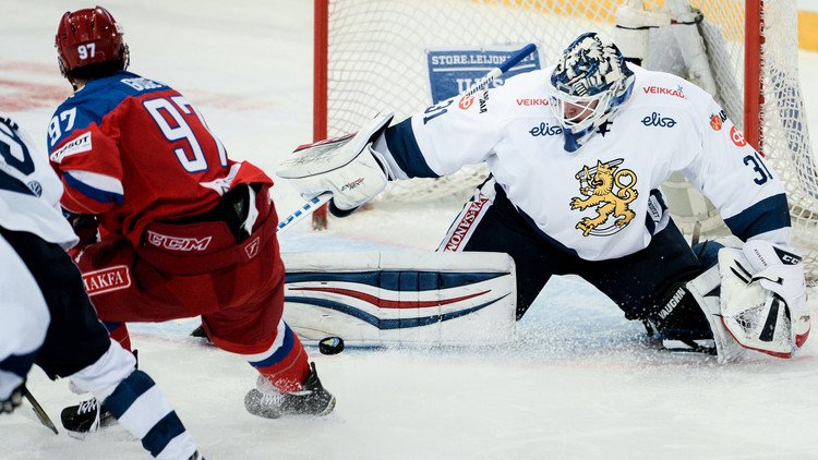 روسيا تكتسح فنلندا على جليدها