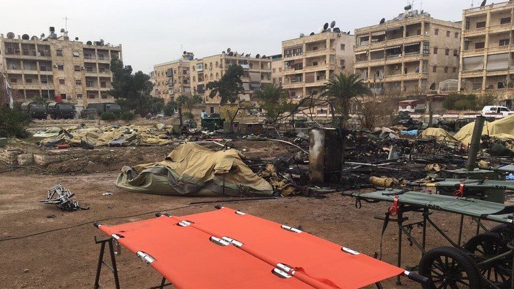 إصابة صحفي في RT بتجدد القصف على المستشفى الروسي في حلب