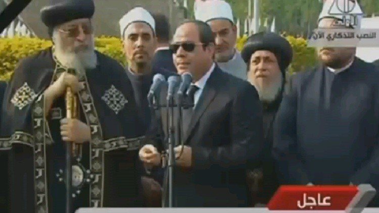 السيسي: انتحاري نفذ تفجير الكاتدرائية