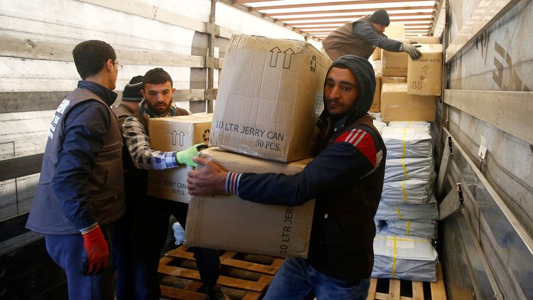 كازاخستان تسلم سوريا مساعدات إنسانية