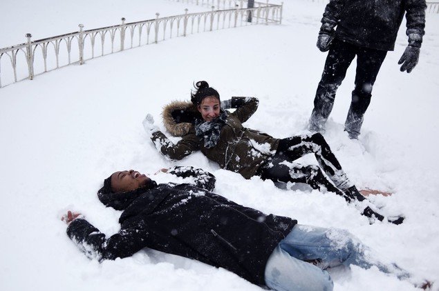 الثلوج في اسطنبول