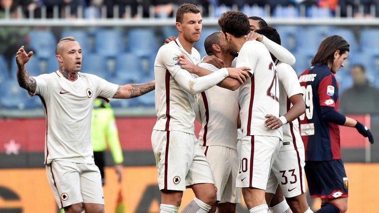 روما ينتزع  فوزا ثمينا من جنوى