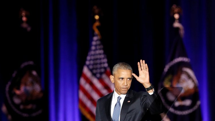 أوباما يرجم الإدارة الجديدة بحجر الوداع