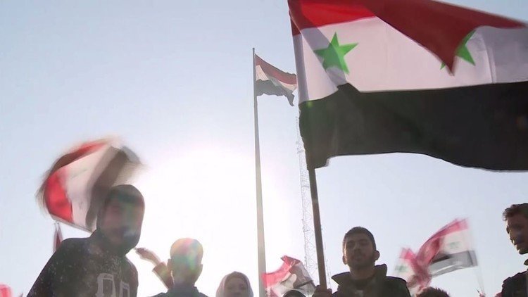 احتفال في حلب تأييدا لانتصارات الجيش السوري