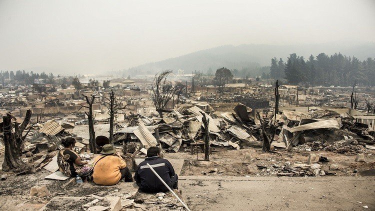 مصرع 11 شخصا جراء حرائق غابات في تشيلي 