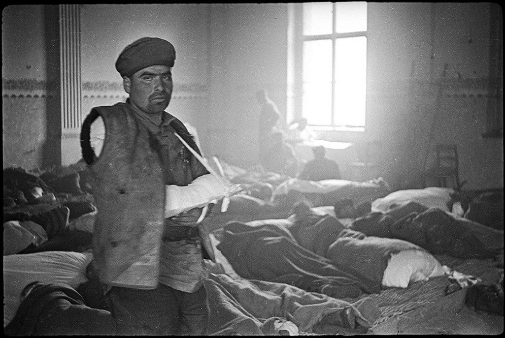 جندي سوفيتي مصاب - ألمانيا - ربيع 1945