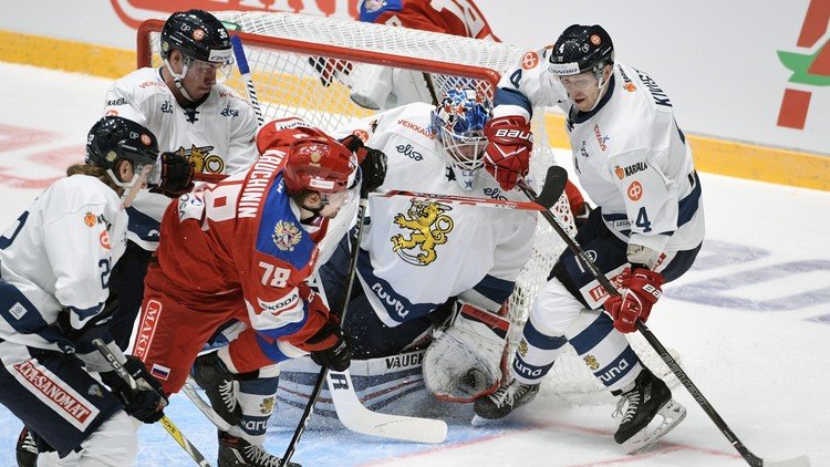 روسيا تفوز على فنلندا بهوكي الجليد