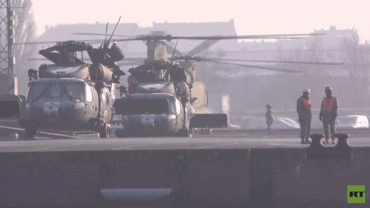 دفعة من المروحيات العسكرية الأمريكية تتوجه إلى شرق أوروبا