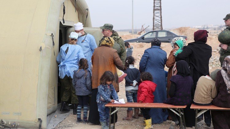 مركز حميميم يواصل عملياته الإنسانية في سوريا