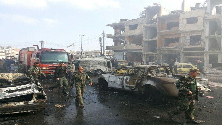الجعفري: من لن يدين هجوم حمص شريك للإرهاب ودعونا دي ميستورا للتعامل سياسيا مع رعاته