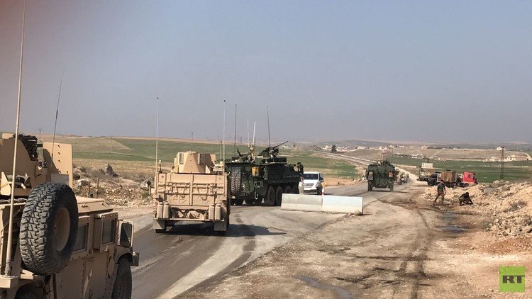 صور حصرية لـ RT .. المدرعات الأمريكية في منبج 