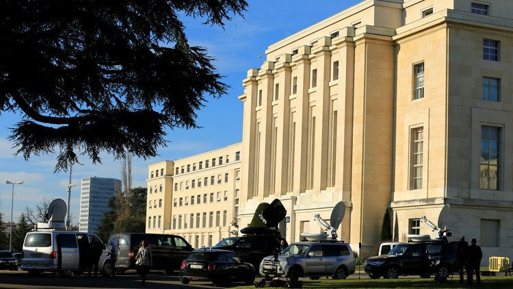 قصر الأمم في جنيف حيث تجري المفاوضات السورية