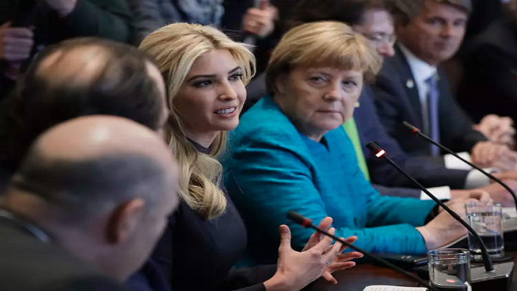 إيفانكا في ضيافة ميركل