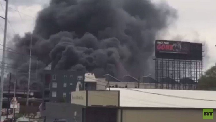 انهيار طريق سريع في أتلانتا الأمريكية