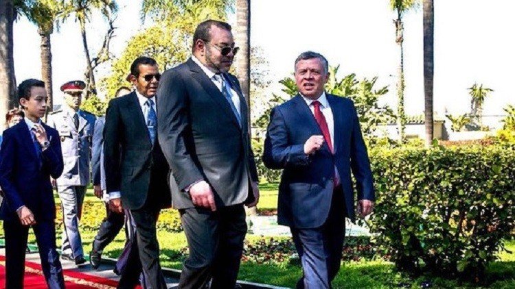 العاهل الأردني الملك عبد الله الثاني والعاهل المغربي الملك محمد السادس