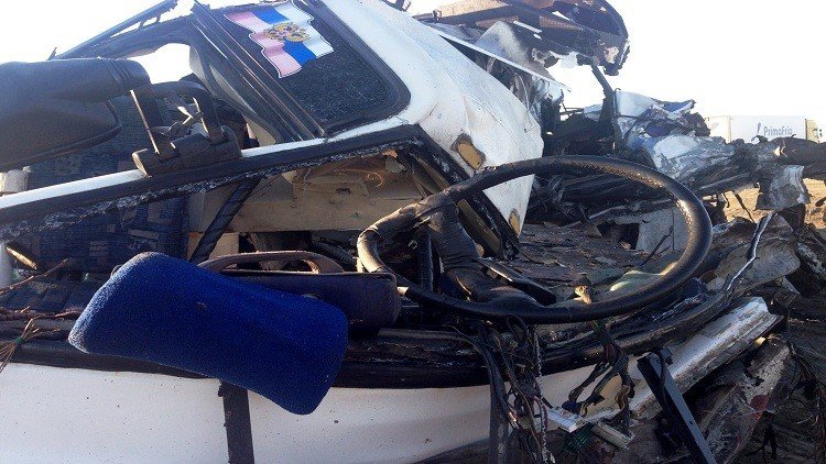 ضحايا جراء اصطدام قطار بحافلة أطفال قرب أومسك الروسية 