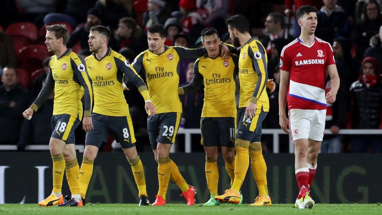 أرسنال يفلت من كمين ميدلزبره