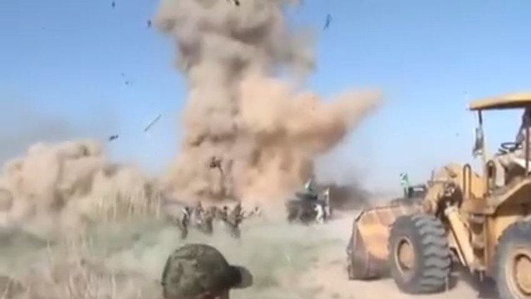 انفجار عبوة ناسفة أثناء البث المباشر في العراق