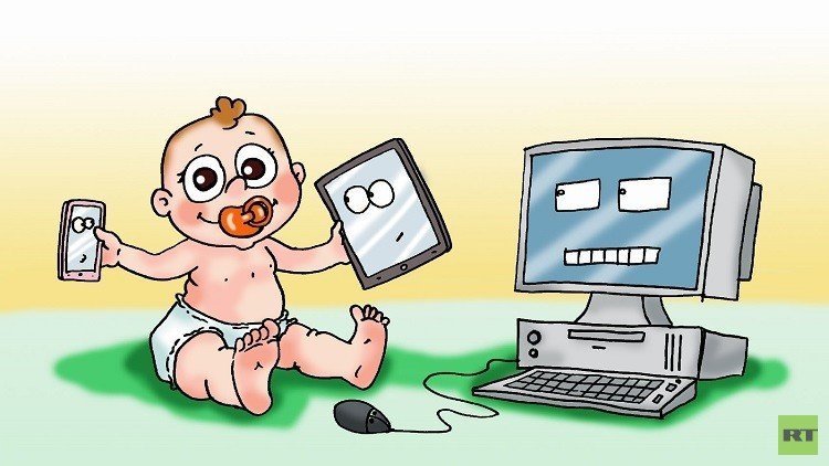 العلماء يؤكدون ضرر الأجهزة الإلكترونية على الأطفال