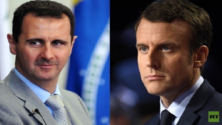 في حال فوزه.. محاور أساسية في تعامل ماكرون مع سوريا والأسد