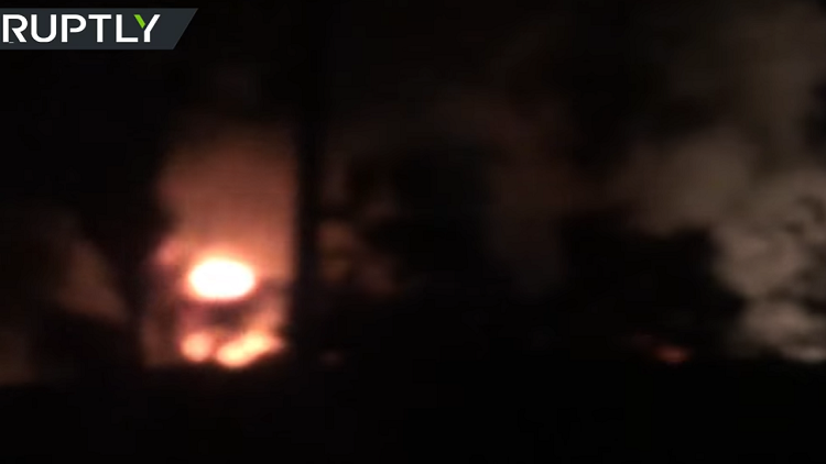 انفجارات ضخمة بمحيط مطار دمشق الدولي