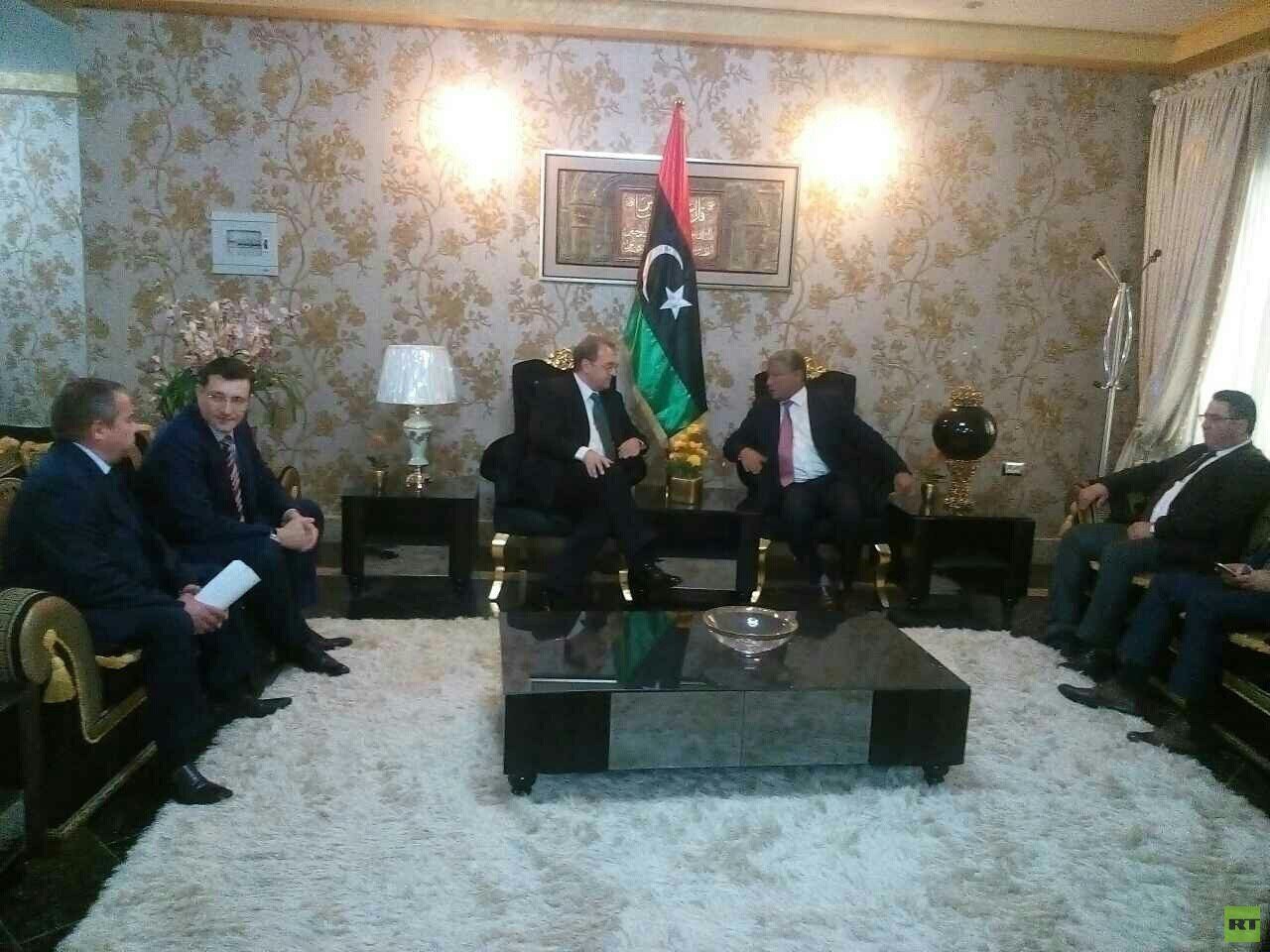 بوغدانوف يلتقي السراج في العاصمة الليبية