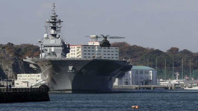 اليابان تحرك لأول مرة أكبر سفنها الحربية لحماية الأسطول الأمريكي