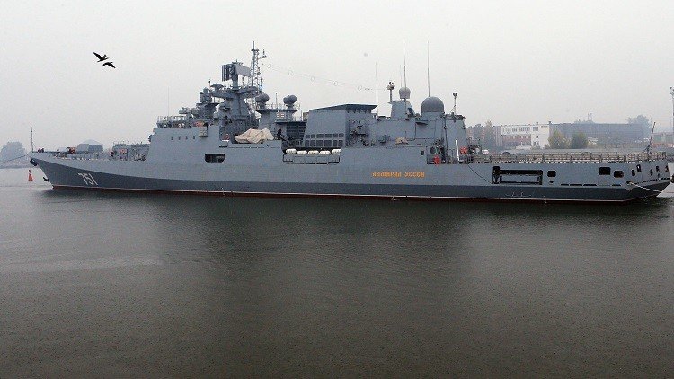 أحدث فرقاطة روسية مزودة بصواريخ "كاليبر" دخلت البحر المتوسط