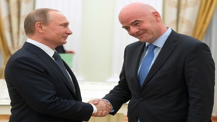 بوتين يلتقي رئيس الفيفا في كراسنودار