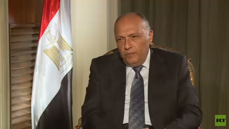  شكري لـ RT: سندافع عن أمننا القومي بكل الوسائل المتاحة