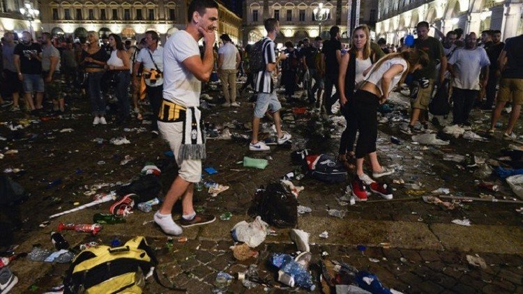 "مزحة إرهابية" كانت وراء التدافع في إيطاليا