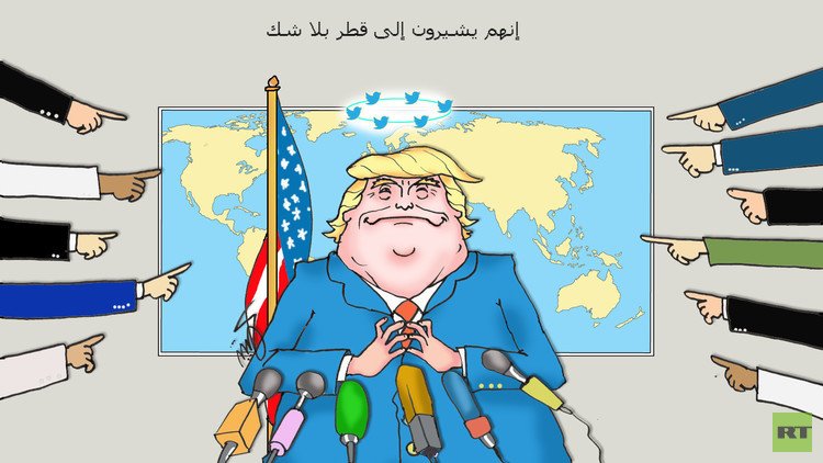 ترامب: إشارات تمويل التطرف تدل على قطر.. والموقف الحازم منها سيصبح بداية نهاية الإرهاب
