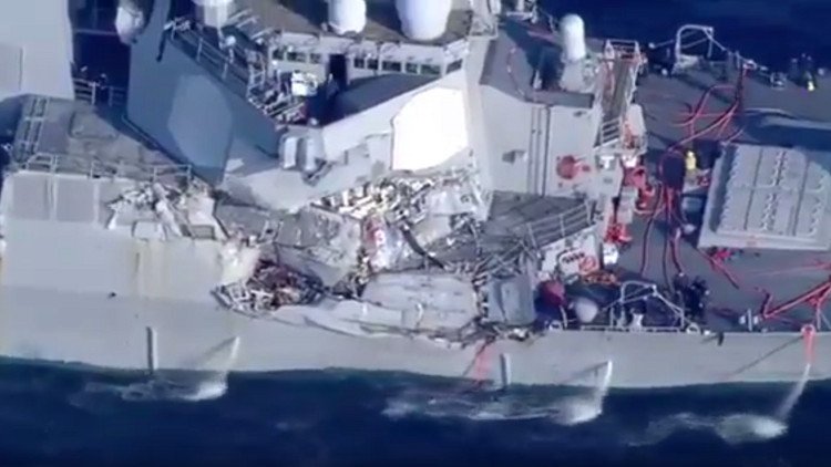 فقدان 7 بحارة أمريكيين بعد اصطدام مدمرة بسفينة قرب سواحل اليابان