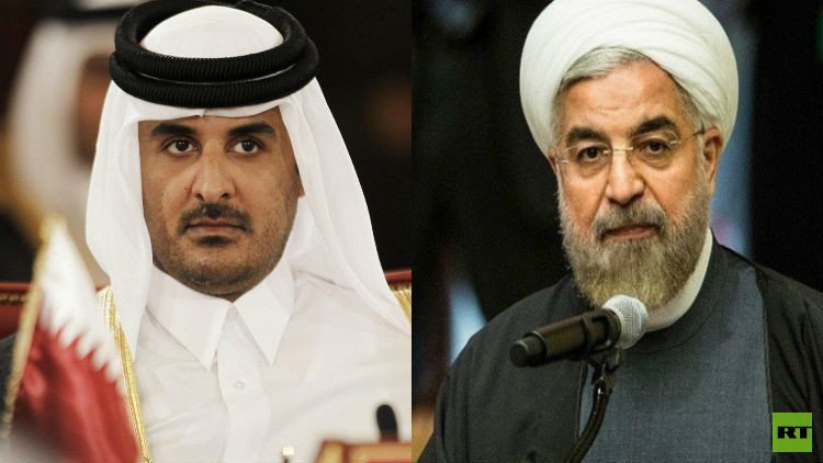 أمير قطر يرد على جيرانه الخليجيين عبر اتصال هاتفي مع روحاني