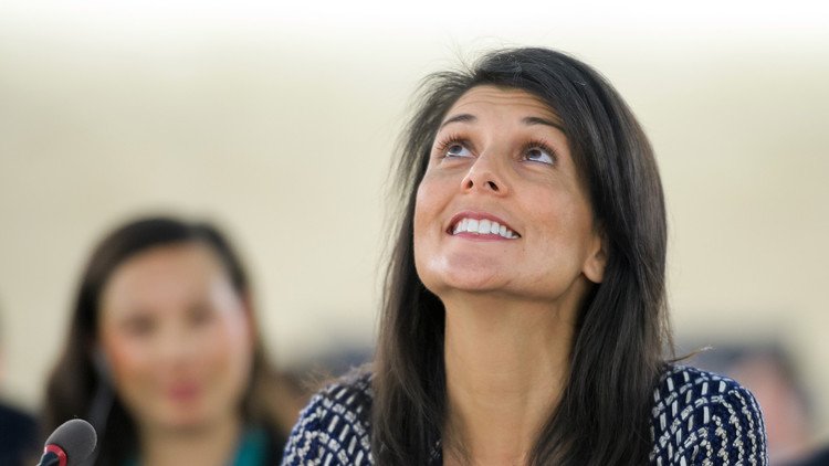 المندوبة الأمريكية بالأمم المتحدة تستعين بعقرب وضفدع ضد إيران!