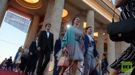 تلامذة من مدارس موسكو 