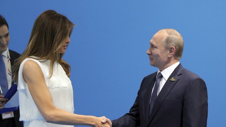 بوتين يلتقي ميلانيا ترامب