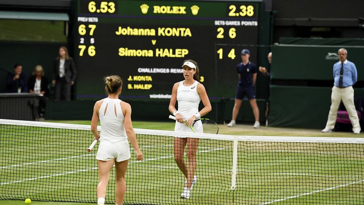 البريطانية كونتا تحرم الرومانية هاليب من إنجاز تاريخي