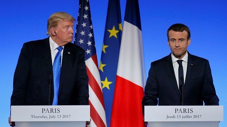 ماكرون خلال مؤتمر مشترك مع ترامب: اتفقنا على وضع خارطة طريق لمرحلة ما بعد الحرب في العراق وسوريا