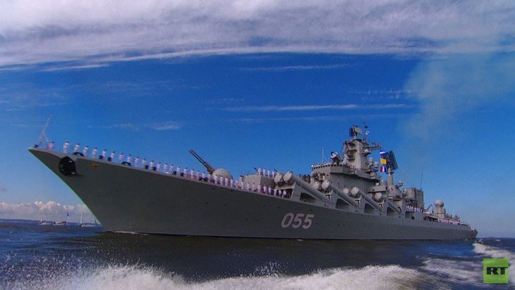 العرض العسكري البحري الكبير بمناسبة عيد البحرية الروسية