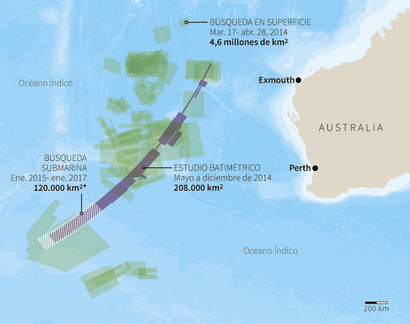 كارثة الطائرة الماليزية تكشف أسرار المحيط الخفية