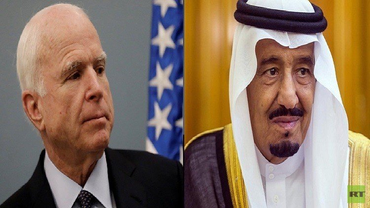 الملك سلمان يطمئن على صحة ماكين