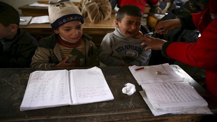 الأمم المتحدة تلقّح 355 ألف طفل ضد الشلل في سوريا